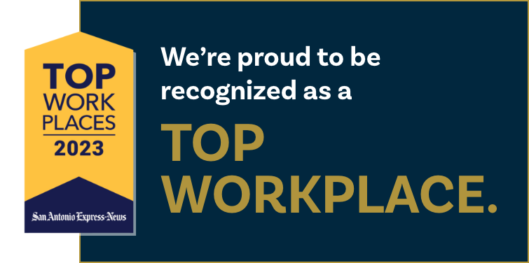 We're proud to be recognized as a TOP WORKPLACE.