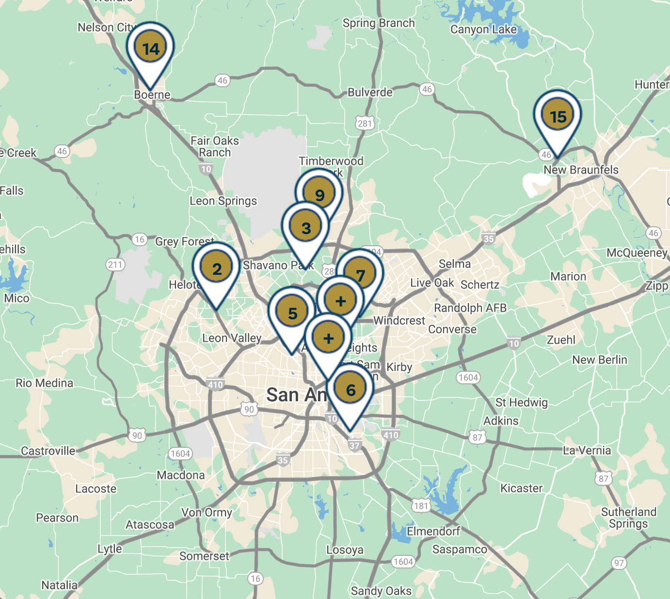 Locations Map