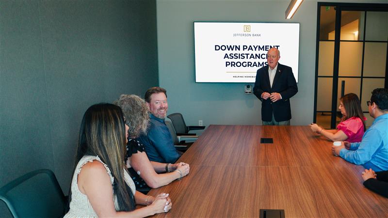 Boardroom of employees learning