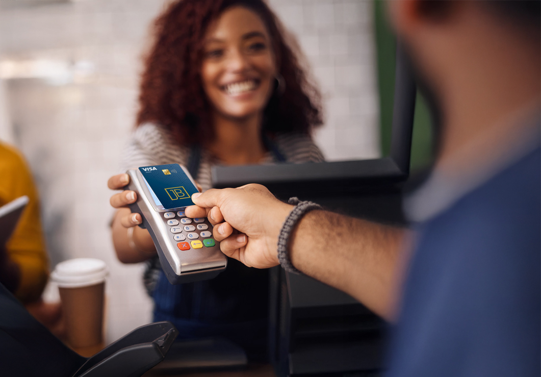 Purchasing using JB credit card.