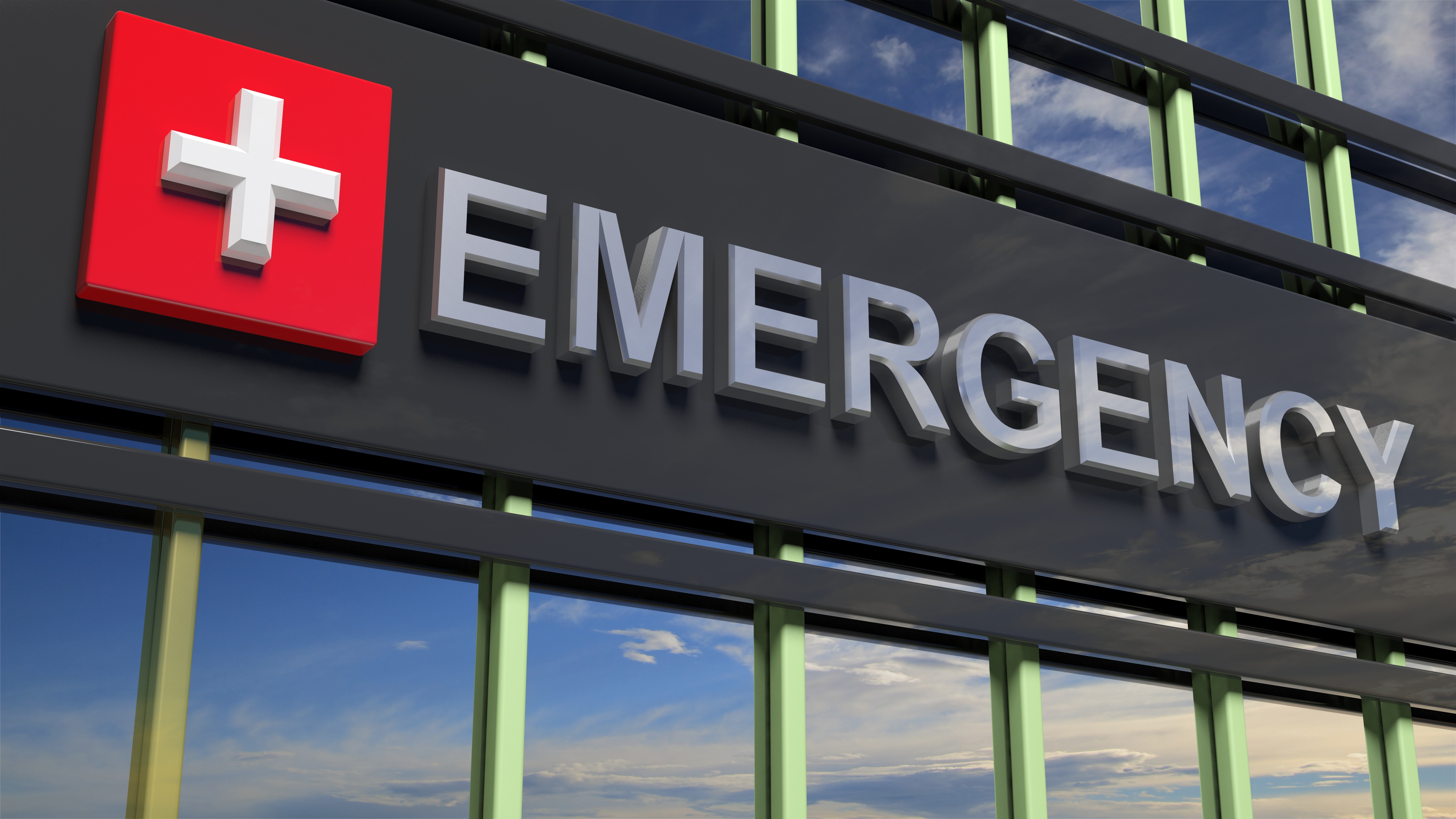 Hospital emergency sign representing unexpected medical expenses that require strong financial planning